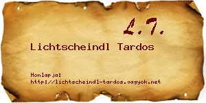 Lichtscheindl Tardos névjegykártya